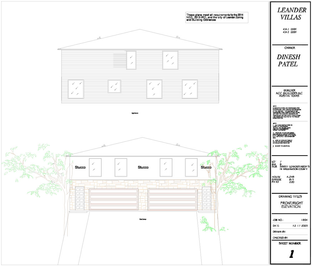 Front Elevation View
